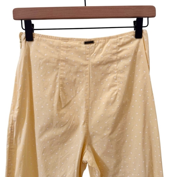 Billabong x The Salty Blonde Moonlight High Rise Pants Yellow Polka Dot Size 26 - Picture 9 of 11